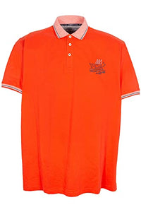 Thumbnail for Kitaro Poloshirt Polo Herren Kurzarm Piqué Baumwolle Plusgröße, Farbe:hellrot, Herrengrößen:5 im Sale