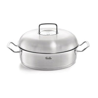 Thumbnail for Fissler Original-Profi Collection / Stainless steel roaster (4.8 - Ø 28 cm) round casserole dish with metal lid - induction, silver on sale