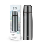 Thumbnail for alfi ISOTHERM PERFECT AV 750 ml, cool grey mat, stainless steel insulated bottle with drinking cup, absolutely leak-proof with automatic closure, detachable, keeps hot for 12 hours, no fingerprints, BPA-free on sale