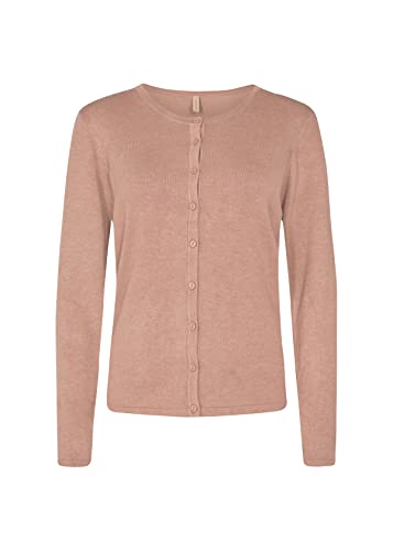 Soya Concept Damen Soyaconcept SC-Dollie 446 Strickjacke Wollpullover, 98676 Stucco Brown Melange, im Sale