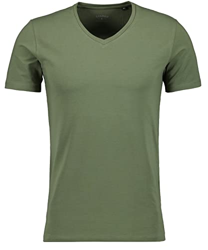 RAGMAN Herren T-Shirt V-Ausschnitt Uni, Body fit L, Schwarz-009 im Sale