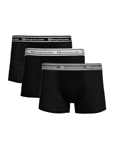 Sergio Tacchini men's boxer shorts 3-pack | stretchy premium cotton blend | Practical 3-pack of men's boxer shorts on sale