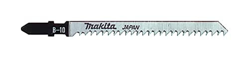 Makita A-85628 Jigsaw Blade B-10 HCS 5 pieces, ideal for clean and fast cuts in wood and plastic from 3 to 65 mm material thickness on sale
