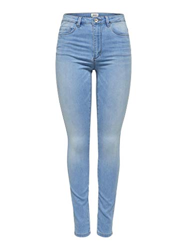 ONLY Women's Onlroyal Hw Sk Bb Bj13333 Noos Jeans, Light Blue Denim, / 30L EU on sale