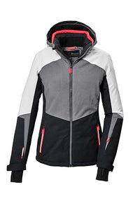 Thumbnail for killtec Damen Skijacke/Funktionsjacke mit abzippbarer Kapuze und Schneefang KSW 66 WMN SKI JCKT, graumelange, 42, 41952-000 im Sale