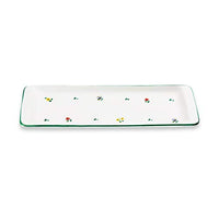 Thumbnail for GMUNDNER KERAMIK Stollen plate Size: l= 42 cm xw= 16 cm xh= 2.5 cm Scattered flower tableware, handmade in Austria on sale