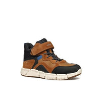 Thumbnail for Geox J Flexyper Boy B Abx Ankle Boot, LT Brown/Black, EU on sale