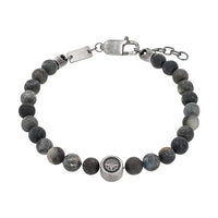 Thumbnail for s.Oliver bracelet stainless steel men's bracelet, 20+2 cm, silver, compass, comes in jewelry gift box, on sale