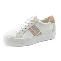 Thumbnail for Paul Green Damen, Frauen Low-Top Sneaker,Freizeitschuhe,Turnschuhe,Laufschuhe,schnürschuhe,schnürer,Plateausohle,Weiß (JA),40.5 im Sale