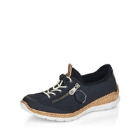 Thumbnail for Rieker Damen Low-Top Sneaker N4263, Frauen Halbschuhe,Strassenschuhe,Sportschuhe,Freizeitschuhe,Turnschuhe,Laufschuhe,blau (14),41 im Sale