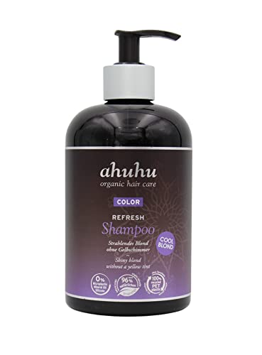 ahuhu organic hair care Color Refresh Cool Blond Shampoo 500ml Silbershampoo im Sale