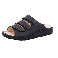 Thumbnail for Finn Comfort Korfu Open Sandals for Adults, Unisex, Black - black - black - on Sale
