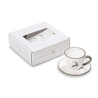 Thumbnail for GMUNDNER KERAMIK Espresso for you Gourmet tableware set grey deer tableware, handmade in Austria