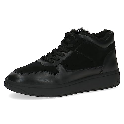 CAPRICE Damen Sneaker hoch mit Fütterung Memotion Winter Fell Weite G, Schwarz (Black Comb), 37 EU im Sale