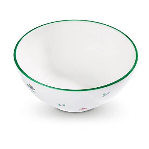 GMUNDNER KERAMIK bowl diameter: 17 cm scattered flowers tableware, handmade in Austria