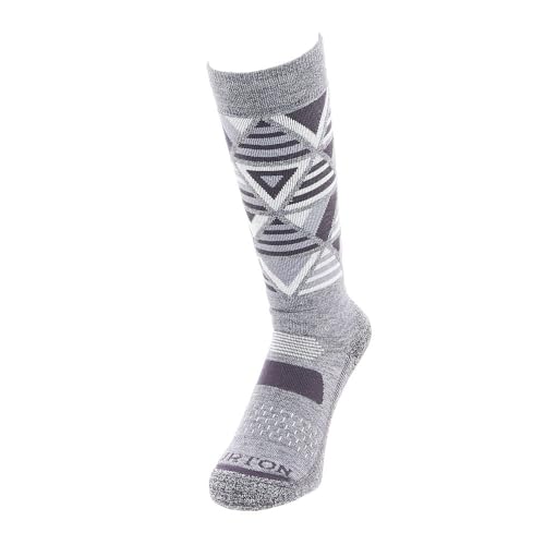 Burton Women's Performance Midweight Snowboard Socks, Gray Heather, M on sale