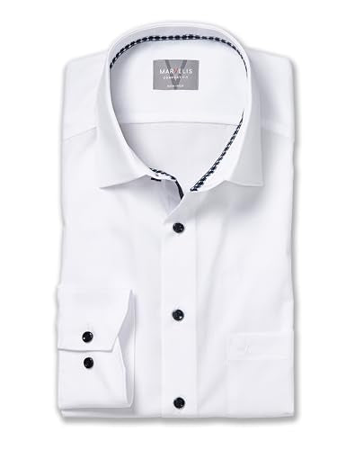 Marvelis men's business shirt long sleeve non-iron comfort fit, chambray, new Kent, bleu 11.45 on sale
