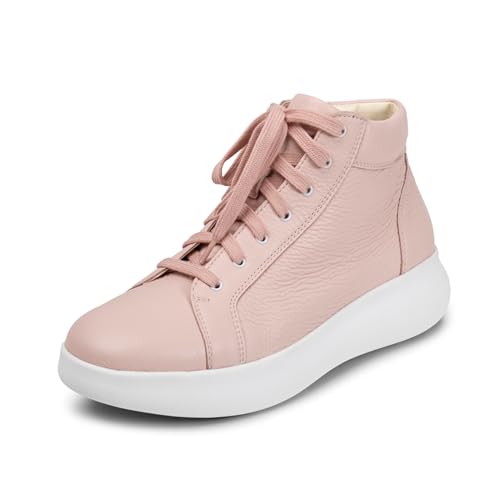 VITAFORM Bequeme Damen Schuhe - Sneaker Damen Leder - Damen Sneaker aus italienischem beige/Taupe 35 im Sale