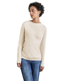 Thumbnail for STREET ONE Damen A302771 Pullover Mit Gerolltem Saum, Rosewood Pink Melange, EU im Sale