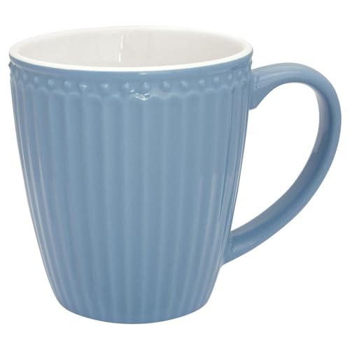 GreenGate - Mug, Cup, Handle Mug - Alice - Porcelain - Sky Blue - 400 ml on Sale