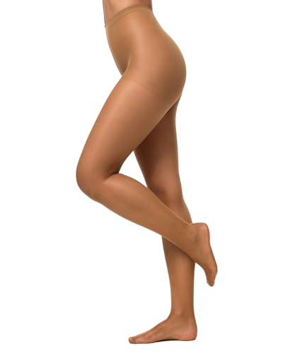Nur Die Damen Seidenfein 15 DEN Feinstrumpfhose transparent seidig glänzende Optik Komfortbund Strumpfhose Damen Strumpfhosen bronze im Sale