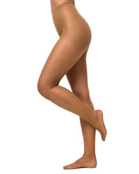 Thumbnail for Nur Die Damen Seidenfein 15 DEN Feinstrumpfhose transparent seidig glänzende Optik Komfortbund Strumpfhose Damen Strumpfhosen bronze im Sale