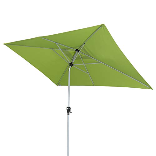 Doppler Active Auto Tilt 300x200 - Modern Crank Parasol - Foldable - approx. 300x200 cm - Fresh Green on Sale
