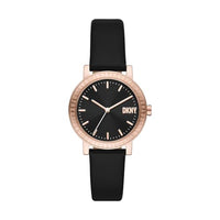 Thumbnail for DKNY Damenuhren Soho D, Dreizeiger Uhrwerk, 34mm Rose Gold Edelstahlgehäuse mit Lederarmband, NY6618 im Sale