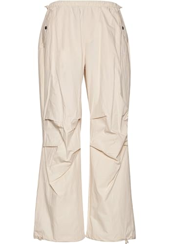 Karl Kani Herren KM233-032-2 KK Small Signature Parachute Pants L Off White