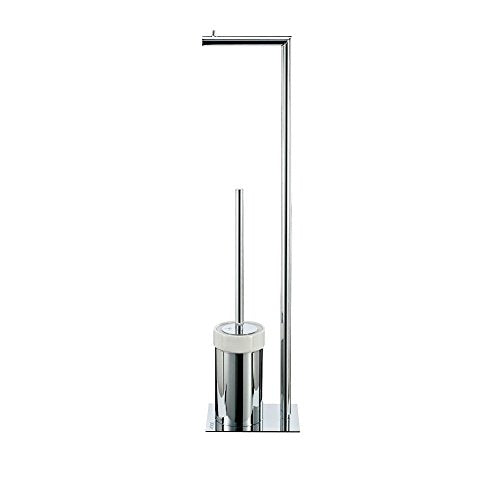 Joop! Toilet brush combination CHROMELINE white 12.5x70x17 cm on sale
