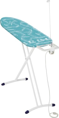 Leifheit ironing board Air Board M Solid Plus is height adjustable, ironing board for steam irons, steam ironing board with two-sided ironing effect