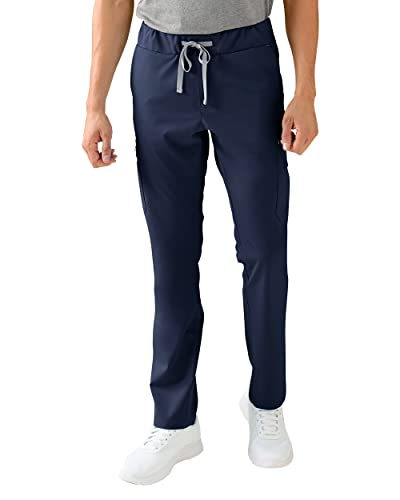 CLINIC DRESS Hose I kaere I Herren-Schlupfhose Pflegehose Arbeitskleidung I Gerades Bein Stretch I Industriewäsche geeignet | bis 75 Grad waschbar | blau im Sale