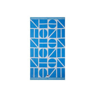 Thumbnail for LEXINGTON Graphic Cotton Velor Beach Towel, Blue/White, 100x180