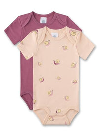 Thumbnail for Sanetta Baby-Body Kurzarm (Doppelpack) Beige | Hochwertiger und nachhaltiger Body für Mädchen aus Bio-Baumwolle. Inhalt: 2er Set Baby Body 062 im Sale