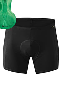 Thumbnail for Gonso Sitivo U M, Herren Fahrradunterhose, Passt unter alle Rad-Shorts, Tights mit Sitivo Green Sitzpolster mit Poron-Elementen, Enganliegende Passform, Schwarz/Grün, Gr. 6 im Sale