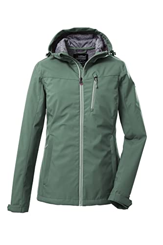 Killtec Damen Softshelljacke/Outdoorjacke mit Kapuze KOS 89 WMN SFTSHLL JCKT; pistazie, 40, 39138-000 im Sale