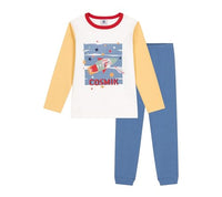 Thumbnail for Petit Bateau A0B89 Langarm-Pyjama Jungen Beach/Multico 2 Jahre im Sale