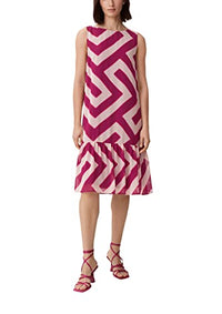 Thumbnail for comma Damen 60.2.61.20.200.2132519 Kleid, 46A0 Mehrfarbig|pink, 34 im Sale