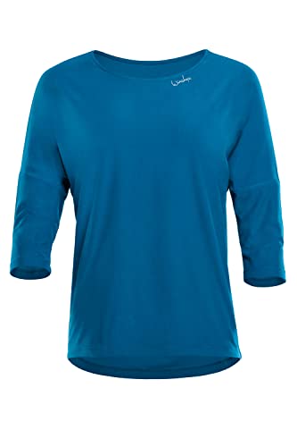 WINSHAPE Damen Functional Light And Soft ¾-arm Top Dt111ls Yoga-Shirt, Teal-green, EU im Sale