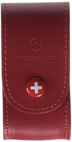 Victorinox, belt case, pocket knife, folding knife, accessories, cover, leather, red on sale