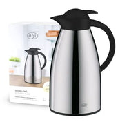 Thumbnail for alfi SIGNO ONE 1.0l, steel mat, stainless steel vacuum flask with tempered glass insert, twist lock with convenient push button, one-handed pouring, painted stainless steel body, ideal as a coffee pot, teapot on sale