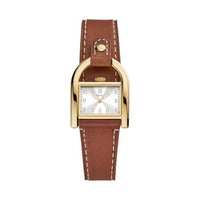 Thumbnail for Fossil Uhr für Damen Harwell, Quarzwerk, 28MM GoldEdelstahlgehäuse mit Lederarmband, ES5264 im Sale