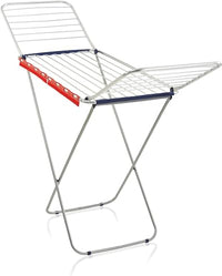 Thumbnail for Leifheit Classic Siena 200 Easy Aluminium Clothes Dryer, robust clothes airer for indoor and outdoor use, winged clothes dryer with 20 m drying length for 2 washing loads, dryer with accessories on sale