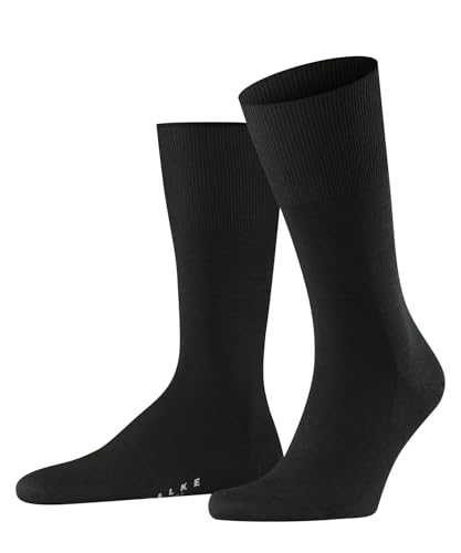 FALKE Men's Socks Airport So Wool Cotton Plain 1 Pair, Green Forest 7474, 43-44 on Sale