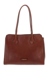 Thumbnail for The Bridge Fiona Shopping Bag Marrone 14 / Oro im Sale