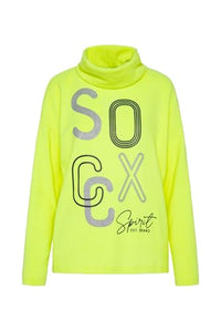 Thumbnail for SOCCX Damen Rollkragenpullover aus Flauschstrick mit Glitter Logo Black im Sale