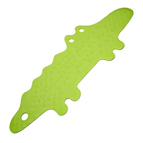 IKEA Patrull Bath Mat Crocodile Bath Mat for Children and Babies Made of Natural Rubber, 90 x 33 x 1 cm