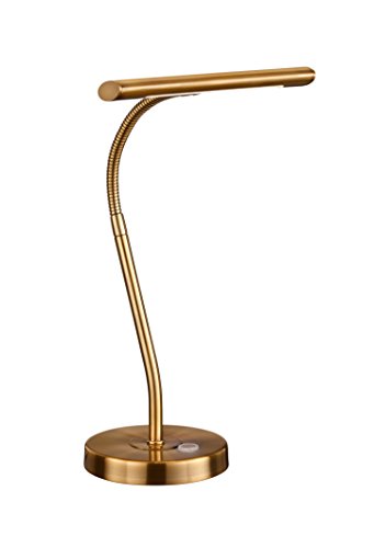 Trio Leuchten LED Tischleuchte Curtis 579790108, Metall Messing matt, 1x 4 Watt, 4x fach Touch, Flexarm im Sale