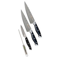 Thumbnail for Trusted Butcher Messer Set – hochwertiges Profi Kochmesser Set – ultrascharfe Klingen in Metzger-Qualität – inklusive Bratenthermometer – 4-tlg. im Sale