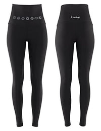 Thumbnail for WINSHAPE Damen Functional Comfort Tights Hwl112c “high Waist” Mit Silberner 7 Chakras-applikation Leggings, Schwarz, EU im Sale